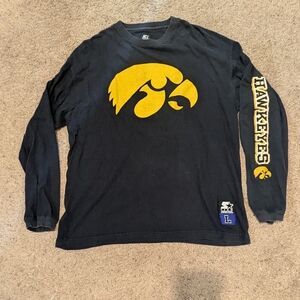 Vintage Starter Iowa Hawkeyes Long Sleeve Shirt